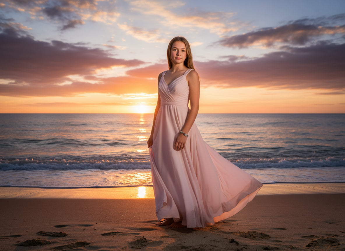 Bracelet with floral and beaded design on a dark background