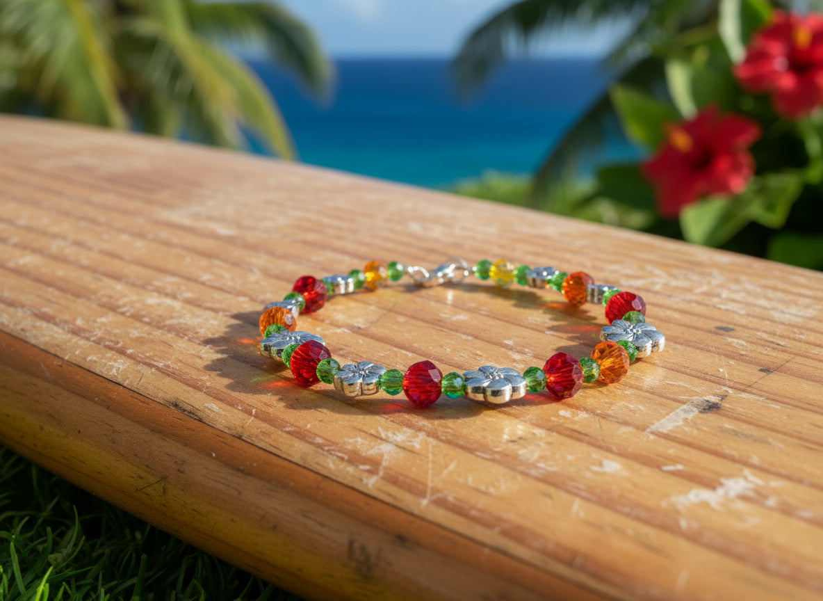 "MAUI" Crystal Beaded Bracelet