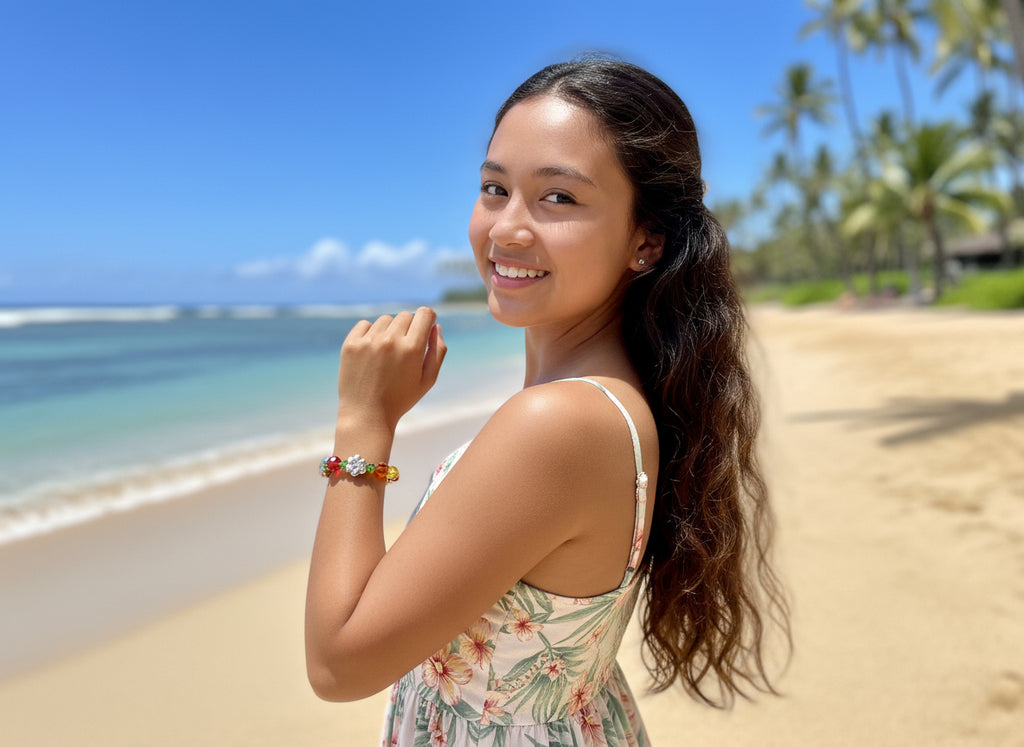 "MAUI" Crystal Beaded Bracelet