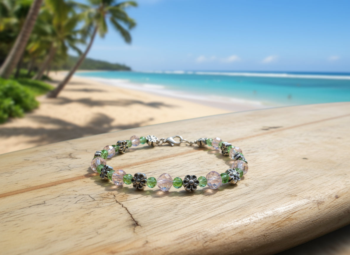 "LANAI" Crystal Beaded Bracelet