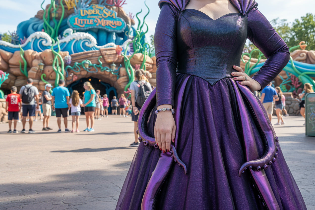 Beaded bracelet with multicolored beads on a dark textured background
