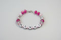 "MOMMY" Beaded Bracelet - Pink