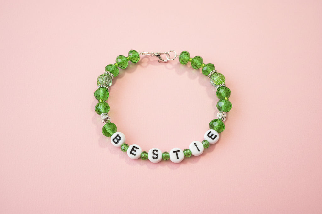 "BESTIE" Wicked Inspired Best Friend Bracelet - Green
