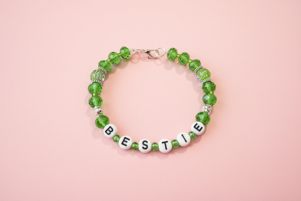 "BESTIE" Wicked Inspired Best Friend Bracelet - Pink