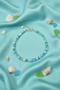 Beach Dreams Adjustable Beaded Bracelet with Silver Accents