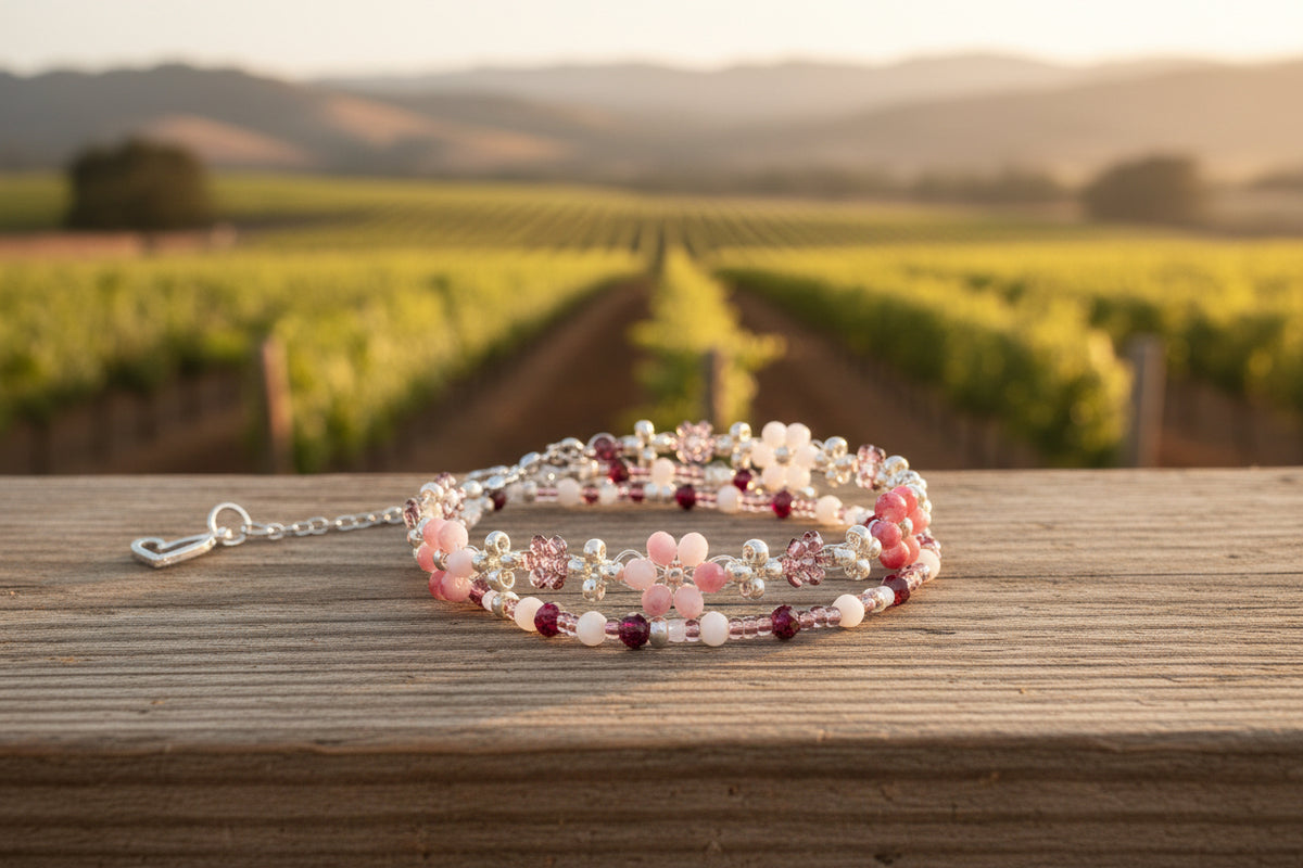Merlot Beaded Bracelet
