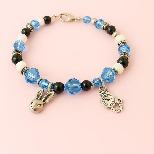 ALICE" Disney-Inspired Beaded Charm Bracelet