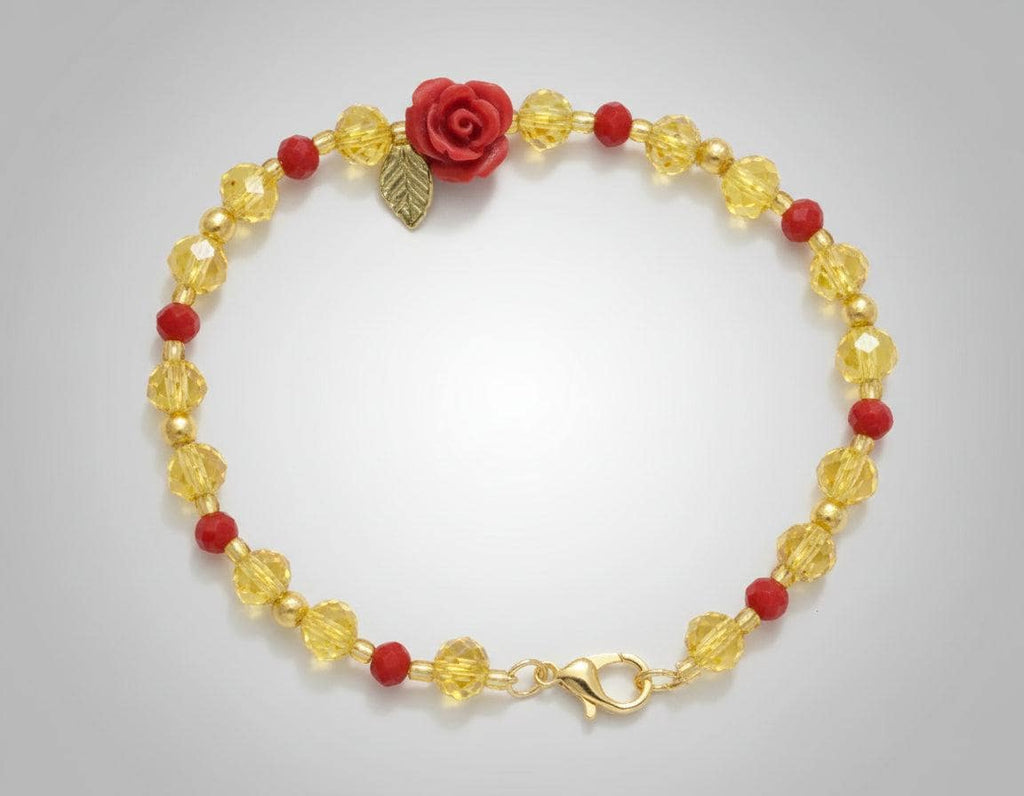 Disney-Inspired &quot;BELLE&quot; Princess Beaded Bracelet