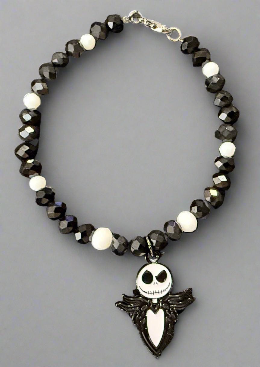 JACK&quot; Nightmare Before Christmas-Inspired Beaded Bracelet